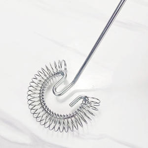 Fouet à ressort manuel en acier inoxydable personnalisé pour la cuisine, batteur à œufs manuel - Product Image 5