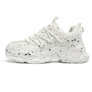 2025 New Style Men's and Women's Thick-Topped High-Heeled Sports Shoes - Fashionable and Trendy Men's Breathable Casual Shoes - Product Image 1