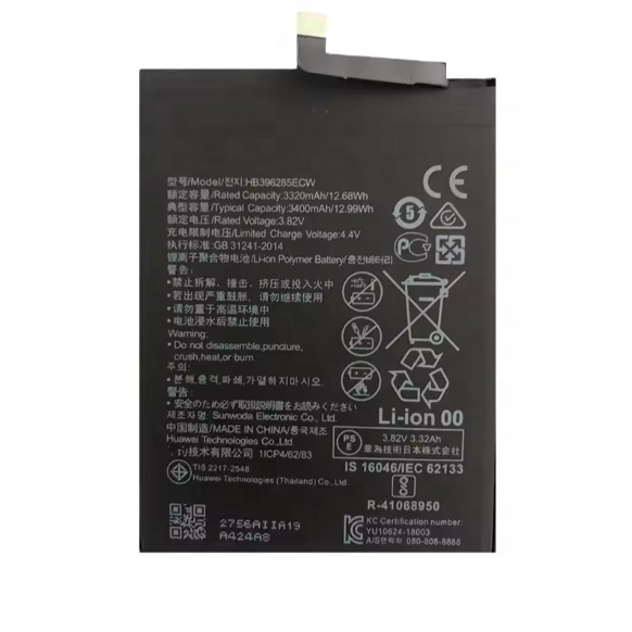Oem Original Mobile Phone Li-ion Polymer Battery HB486586ECW for Huawei Honor V30 Mate 30 Nova 6 5G P40 Lite 4200mAh 3.82V