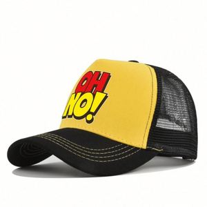Casquette de baseball personnalisée en gros Loq Moq, casquette bicolore avec dos en maille, casquettes de baseball Oh No Trucker - Product Image 5