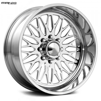Jantes forgées polies 26x16 8x6.5 pour Ram GMC 2500, jantes concaves en alliage d'aluminium 24x14 8x170 pour Ford F250 F350 avec enjoliveurs personnalisés
