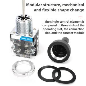 22MM30MM Interrupteur croisé à levier de commande à réinitialisation automatique et autobloquant <span class=keywords><strong>Joystick</strong></span> Master Interrupteurs à bascule à quatre voies bidirectionnels - Product Image 5