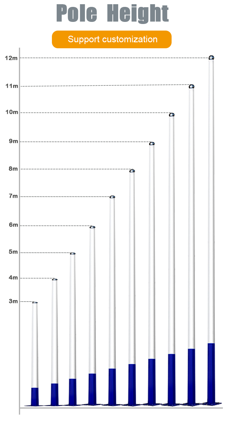driveway solar lamp pole