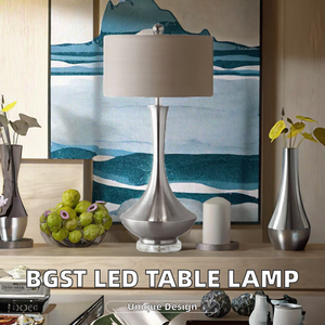 Sturdy Modern Minimalist LED <b>Desk</b> <b>Lamp</b> Contemporary Decorative Iron Body AC Power Warm White Dimmable Eye-Caring 5-Year Warranty - Product Image 2