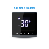 Termostato Inteligente WiFi Eléctrico de 16A con Sensores Integrados y Externos y Programación de 5+2/6+1/7 Días para Calefacción por Suelo Radiante