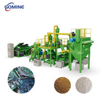Ligne de recyclage de cartes mères PCB pour la récupération de l'or par séparation gravitaire et le broyage des déchets électroniques