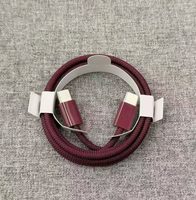 Câble USB Type-C vers Type-C en nylon tressé, charge rapide 60W PD, cœur en cuivre pur, chargeur de téléphone portable écologique