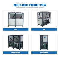 Machine de refroidissement industrielle à haute efficacité, compresseur, pompe et condenseur entièrement fermés, personnalisation 3-50HP