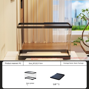 Fabrieksdirect levering huishoudelijke visbak schildpadbak <span class=keywords><strong>aquarium</strong></span> transparante bak woonkamer balkon landschapsarchitectuur kleine ecologische - Product Image 6