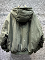 2025 OEM vente en gros personnalisé duvet de canard blanc manteau pour hommes haute touche peinture art style américain vintage veste à capuche