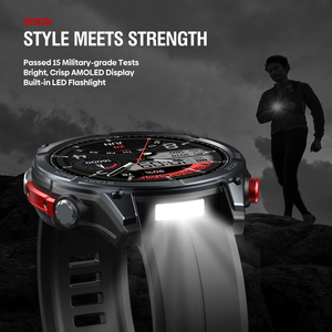 นาฬิกาอัจฉริยะ New Zeblaze Stratos 4 GPS หน้าจอ AMOLED 1.43 นิ้ว พร้อมมาตรวัดความสูงแบบบารอมิเตอร์ในตัว ไฟฉาย โทรผ่านบลูทูธ - Product Image 4