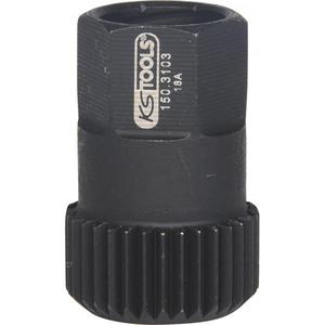 KS <b>TOOLS</b> - 150.3104 Spline pulley key, 33 teeth, <b>bored</b> - EAN 4042146222928 ENGINE AND TIMING SET - Product Image 5