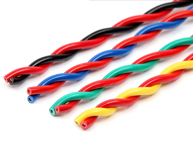 Cable flexible de 300V trantranwiwiwiwiwiwiwiwiair leable 2 ore 0,5 0,75 1 1,5 2,5mm Electral