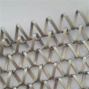 Malla Decorativa para Paredes de Hoteles; Malla Tejida de Acero Inoxidable para Separación de Espacios en Restaurantes; Cortina Decorativa Metálica para Edificios de Fábrica - Product Image 2