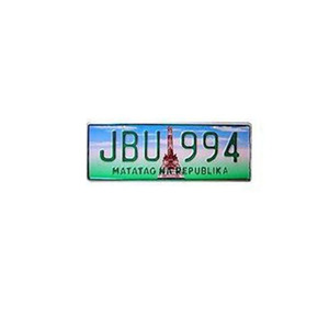Plaques d'immatriculation des Philippines plaques d'immatriculation en aluminium de voiture de sublimation vierges en relief personnalisées - Product Image 2