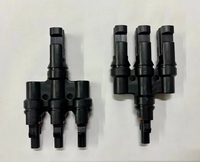 Conector de Ramificación Tipo H Compatible con MC.4, Conexión Paralela de 1 a 3, Divisor de Panel Solar M/FFF F/MMM para Sistema Fotovoltaico