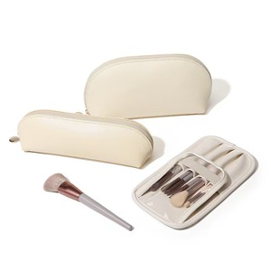 Estuche de Viaje para Brochas de Maquillaje de Piel Sintética, Bolsa para Herramientas de Belleza, Ideal para Regalo - Product Image 3