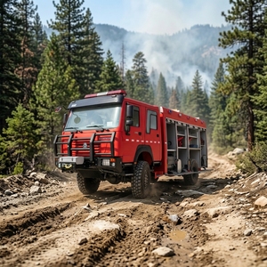 Nouveau <span class=keywords><strong>camion</strong></span> <span class=keywords><strong>de</strong></span> pompiers vintage Squad Fire Truck Pumper, explications avec moteur diesel et photos/vidéos - Product Image 2