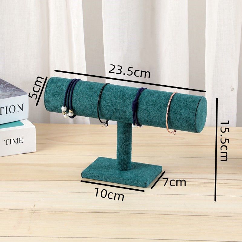 Dark green single-row bracelet display stand