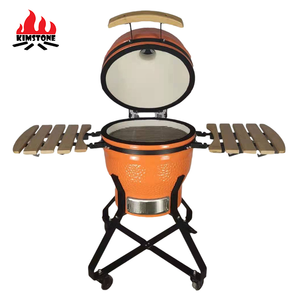 شواية كيمستون المحمولة للشواء بالفحم مقاس 18 بوصة، قابلة للتعديل، مصنوعة من السيراميك، مناسبة للمطبخ الخارجي وحديقة الشواء - Product Image 2