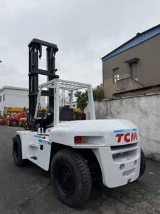 Chariot élévateur diesel de grande capacité d'occasion 10/12/15/16/25 tonnes TCM HELI FD100 avec moteur japonais, transpalette, empileur, bon état, prix bas - Product Image 5