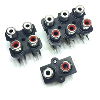 Yüksek kalite 2/4/6/8 delik RCA kadın Stereo ses jakı AV ses girişi amplifikatör arayüzü sinyal bağlantı konnektörü