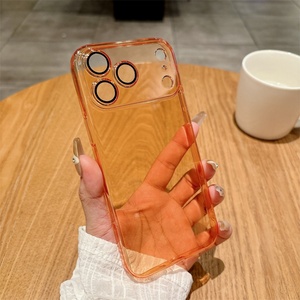 ultra Thin Shockproof <b>Camera</b> Lens Protector and Phone case <b>for</b> iphone 17pro 17air,<b>for</b> iphone 17 Pro Max case clear Orange - Product Image 3