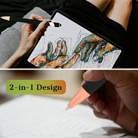 Bolígrafo táctil de tableta 2 en 1 de pantalla universal de Venta caliente promocional para teléfono bolígrafo de punta de Metal con logotipo personalizado con lápiz óptico