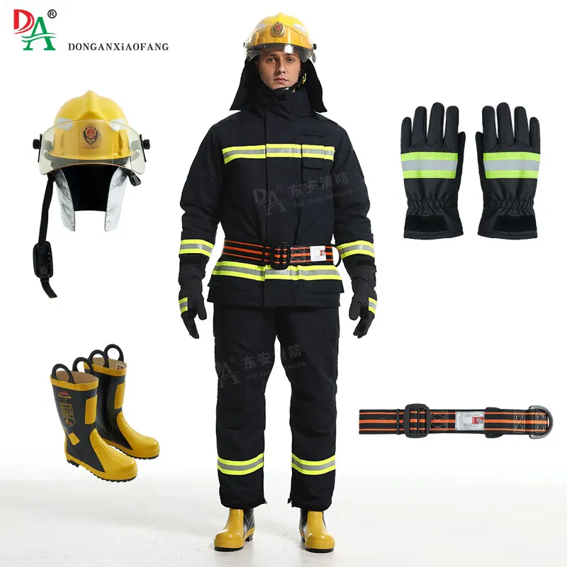 DA OEM Zhejiang Dongan Fire Retardant Nomex Fireman Suits EN469 Safety Clothing