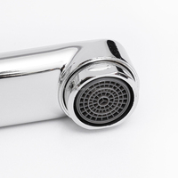 Robinet de bain à douchette manuelle et longue buse en alliage de zinc chromé pour baignoires, modèle marché russe