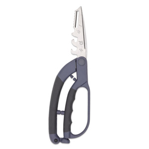 Kitchen <b>Scissors</b> Stainless Steel Grey Straight Head Home Use Vegetable <b>Meat</b> Bone Cutter Barbecue Cutter - Product Image 4