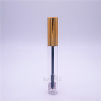 Tube de mascara en plastique transparent personnalisé de 13 ml, tube de maquillage pour cils de grande taille