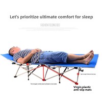 Chaise longue de plage pliante en métal avec double tissu Oxford pour les loisirs d'entreprise