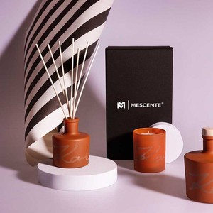 Mescente <span class=keywords><strong>pas</strong></span> <span class=keywords><strong>cher</strong></span> luxe bas quantité minimale de commande aromathérapie Citta sans étiquette pot bougies parfumées en cire de noix de coco avec couvercle - Product Image 2