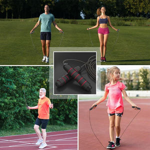 เชือกกระโดดปรับได้สำหรับเด็กชายและเด็กหญิงเหมาะสำหรับการออกกำลังกายฟิตเนสและกีฬาที่ไม่พันกันและเชือกกระโดดเร็ว - Product Image 2