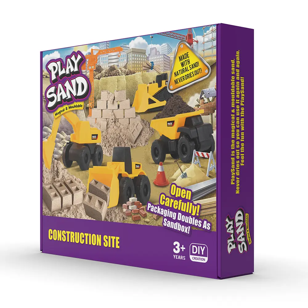 2024 vendeur chaud enfants intérieur extérieur jouet sensoriel bricolage magique espace sable jouer sable ensemble 1000g avec dinosaures animaux