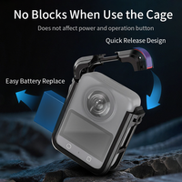 Boîtier métallique pour cage de caméra Osmo 360 en aluminium avec cadre de protection anti-rayures et capuchon d'objectif portable