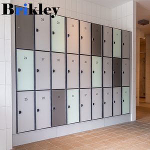 Nhỏ gọn hiện đại phòng tập thể dục Locker với thiết kế mới không thấm nước HPL Phenolic nhỏ gọn Laminate có tính năng điện tử hoặc kết hợp khóa - Product Image 6