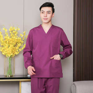 Venta al por mayor personalización verano elástico ropa de lavado a mano Hospital enfermería conjuntos uniformes médica - Product Image 6