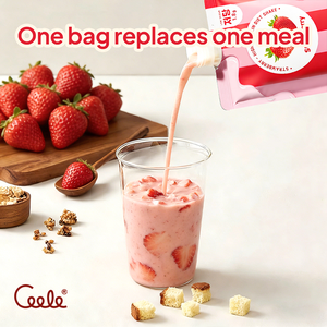 Boisson substitut de repas saveur fraise OEM ODM, à base de plantes, sans gluten, riche en fibres, <span class=keywords><strong>pour</strong></span> la gestion <span class=keywords><strong>du</strong></span> <span class=keywords><strong>poids</strong></span> - Product Image 5