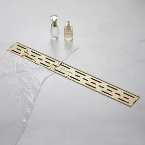 Bathroomtile eklemek için zemin drenaj kare zemin atık izgaralar duş drenaj 304 paslanmaz çelik linear duş drenajı Anti koku