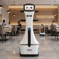 Robot Serveur Panda Intelligent Commercial pour la Réduction des Coûts de Main-d'œuvre, Robot de Livraison de Repas Automatique Évitant les Obstacles pour Restaurants et Hôtels