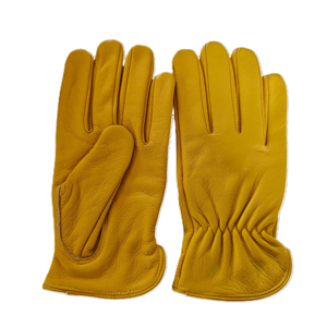 Guantes de cuero de vaca de mejor diseño para hombres y mujeres Guantes de conducción cálidos de alta calidad Venta caliente Protección del brazo de la mano del conductor