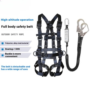Nova especificação cinco ponto de alta altitude operação segurança arneses cintura proteção destacável cinto de segurança portátil - Product Image 5