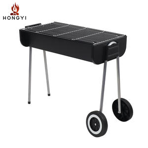เตาบาร์บีคิวถ่านกลางแจ้ง HONGYI แบบมีล้อเลื่อน น้ำหนัก 5.5 กก. ทำจากสแตนเลส พร้อมล้อสำหรับเสียบไม้ย่างและย่างเนื้อ - Product Image 5