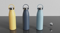 Termo de vaso de acero inoxidable ecológico de bajo precio, termo al vacío con logotipo personalizado