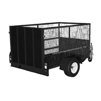 Cage pliable de remorque de cargaison de moto de mesure lourde pour des besoins de ferme et de transport