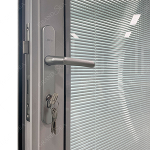 <span class=keywords><strong>Porte</strong></span> à bascule en <span class=keywords><strong>aluminium</strong></span> de style nordique, intérieur en verre, couleur chêne blanc, offre spéciale, maroc - Product Image 5