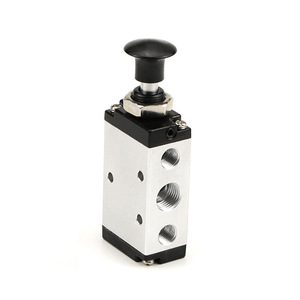 Vanne pneumatique manuelle Dde Dade 4R210 08 4R310 10 4R410 15 en aluminium pour circuit de gaz - Product Image 2