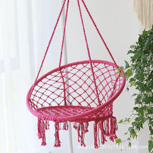 Hamaca Decorativa de Lujo Estilo Nórdico Moderno CZFIT, Silla Colgante de Cuerda de Algodón Trenzada, Hamacas Grandes y Cómodas para Decoración del Hogar - Product Image 5